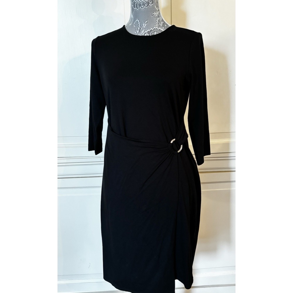 NEW J Jill Wearever Black Dress Women's Petite Small